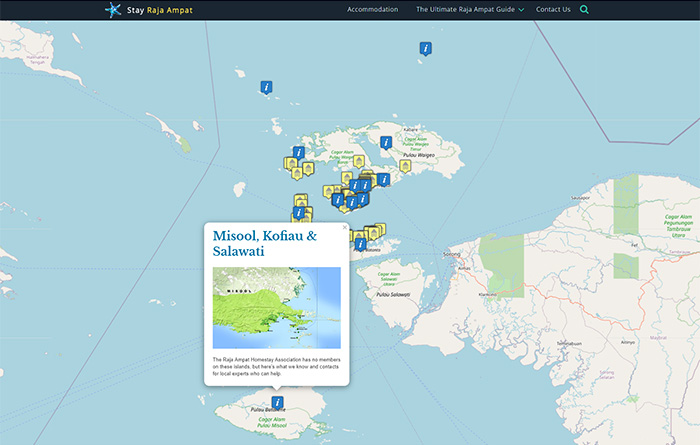 Raja Ampat Map Interactive