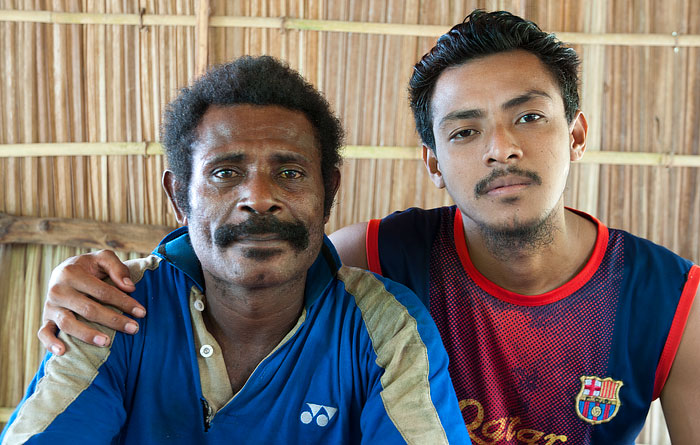 Franky Mambrasar, Raja Ampat Bird of Paradise guide for Waigeo (at left)