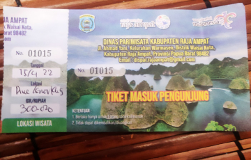 Raja Ampat Visitor Entry Ticket