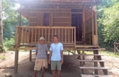 Your host Feije and his dad, January 2025<br /><i>Photo: Yusril Munawir/PERJAMPAT</i>