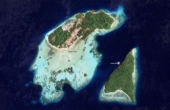 Korain Homestay location, Pulau Friwen<br />Image courtesy Google Maps</i>